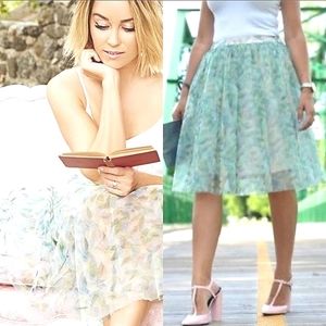 Disney Cinderella Lauren Conrad Green Tulle Circle Skirt Sizes Small & Medium